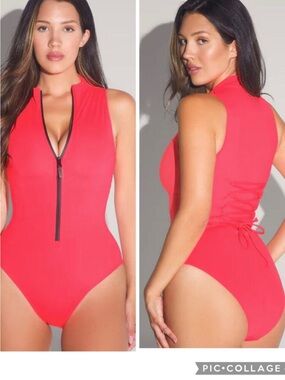 TA3 Hot Coral Sleeveless Surfy 3X XLong NWT